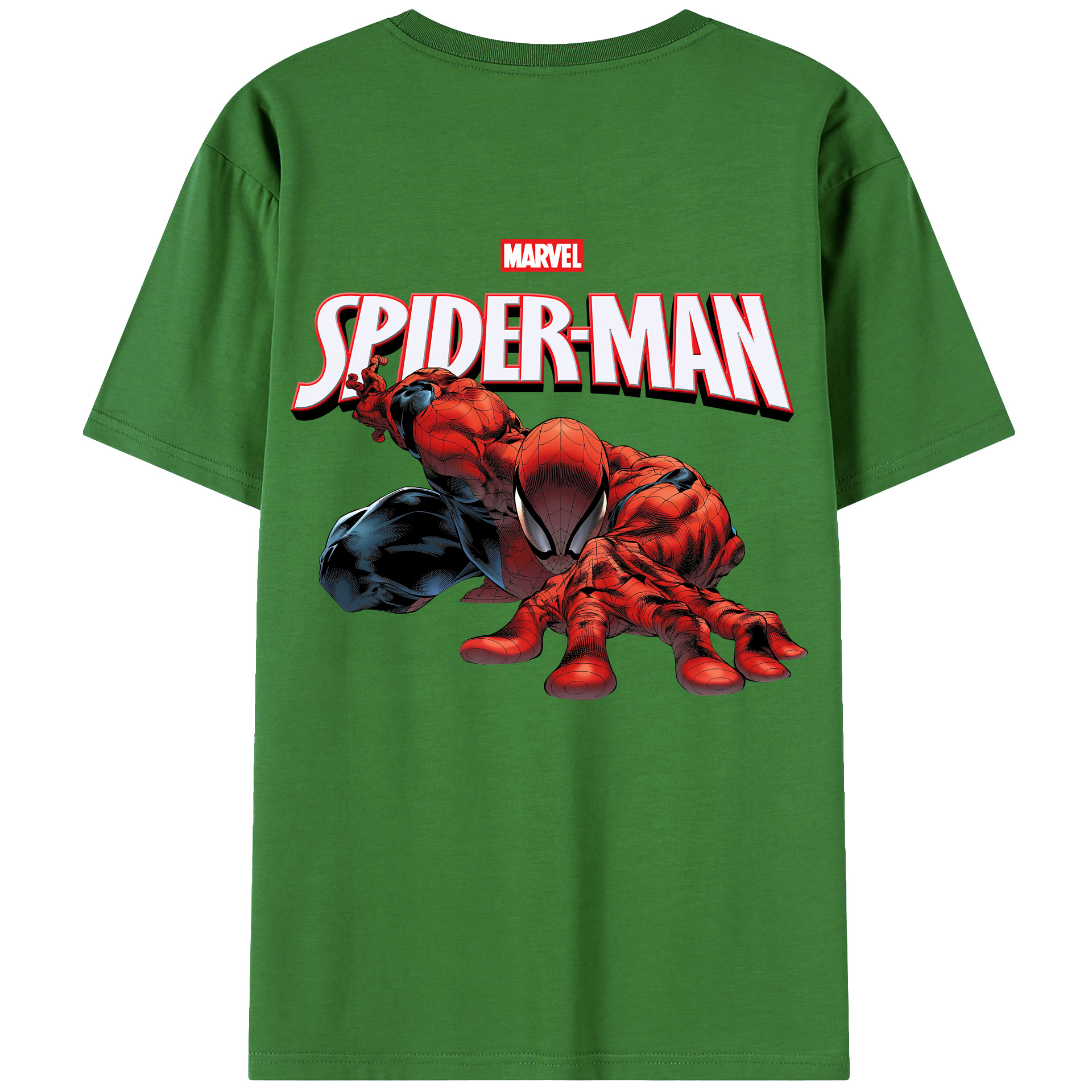 （画像用） Spider Man スパイダーマン レディース半袖Tシャツ(バックプリント)